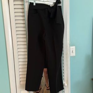 NWT Ann Taylor Factory Tie Waist Pants, size 2 black